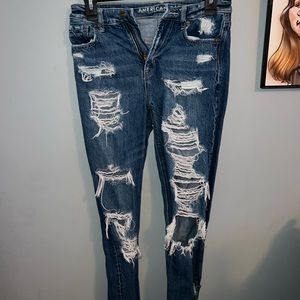 American Eagle Ripped Mom Jeans
